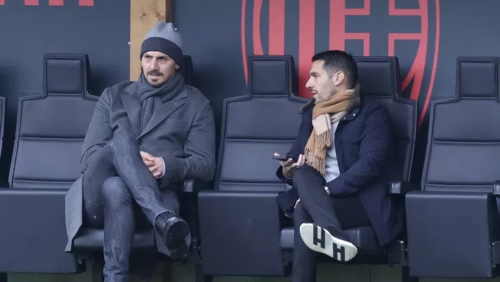 Ibrahimovic Moncada AC Milan allenamento Milanello