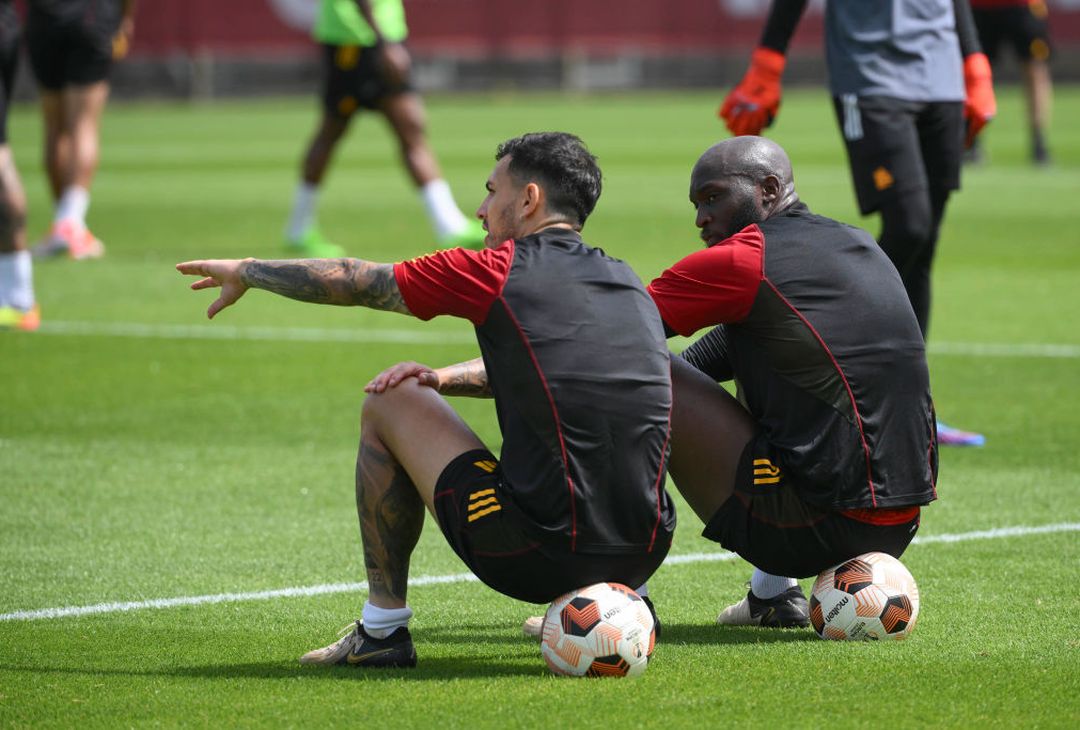 Roma, allenamento a Trigoria in vista del Milan: c’è Azmoun – FOTO GALLERY - immagine 9