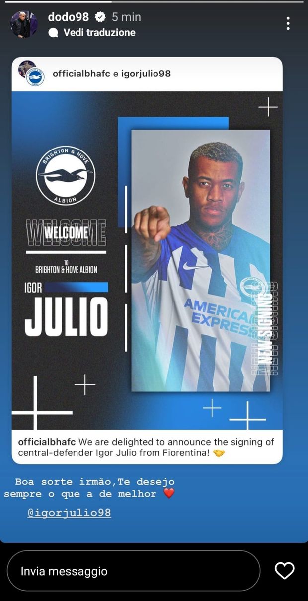 FOTO – Dodò e Cabral salutano Igor: “Ti auguriamo il meglio”- immagine 3