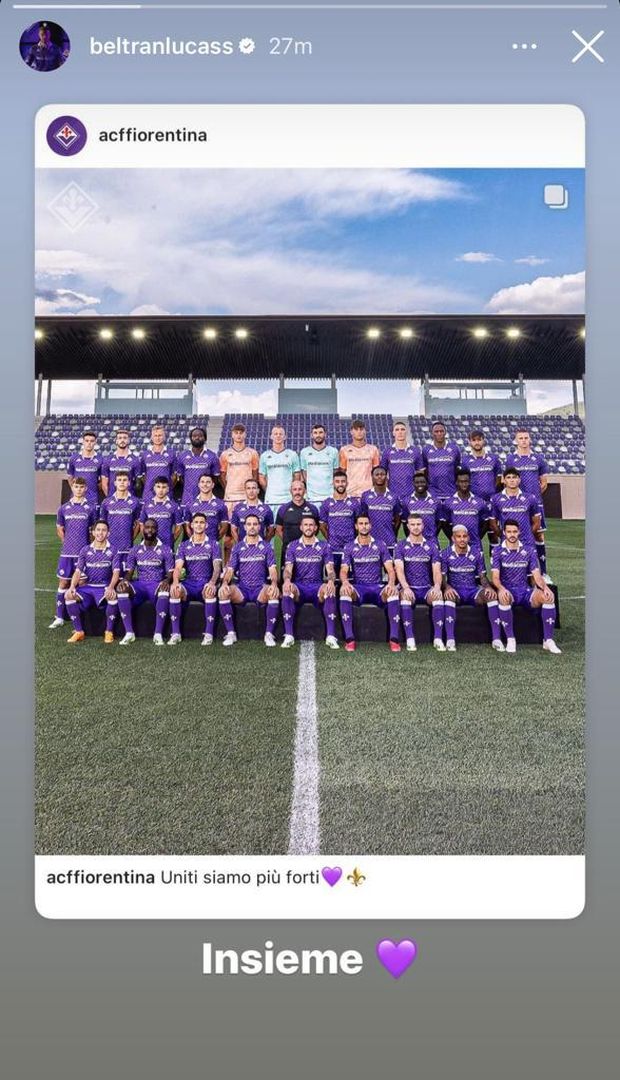 FOTO – Beltran e la forza del gruppo viola: “Insieme!”- immagine 2