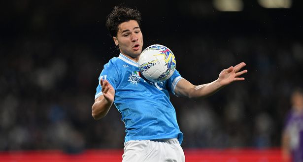 Antonio Vergara all'opera con indosso la maglia della SSC Napoli (vs Fiorentina; Serie A, 31 gennaio)