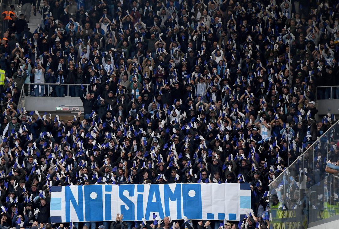 Tifosi Lazio a Bergamo