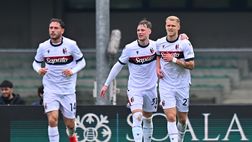Odgaard e Cambiaghi, il Bologna vola a Verona: 1-2