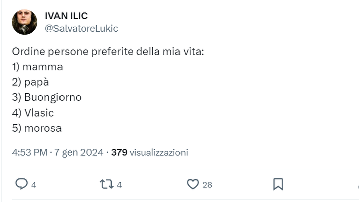 Le reazioni social dei tifosi granata Toro-Napoli 3-0, reazioni social: “Persone preferite: mamma, papà, Buongiorno..” - immagine 1