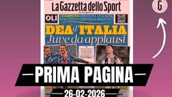 Prima pagina Gazzetta dello Sport: “Dea d’Italia. Juve da applausi”