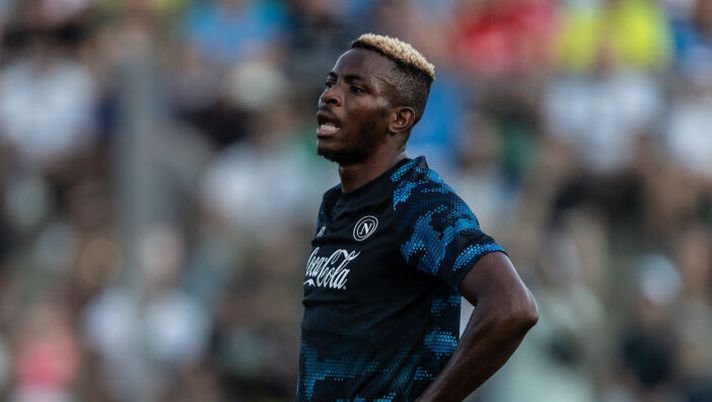 CASTEL DI SANGRO, ITALY - JULY 27: SSC Napoli players Victor Osimhen during the afternoon training session at Teofilo Patini Stadium, on July 27 2024 in Castel di Sangro, Italy. (Photo by SSC NAPOLI/SSC NAPOLI via Getty Images) INFO SOS – Accordo tra Napoli e Galatasaray per il prestito di Osimhen! Ora… - immagine 1