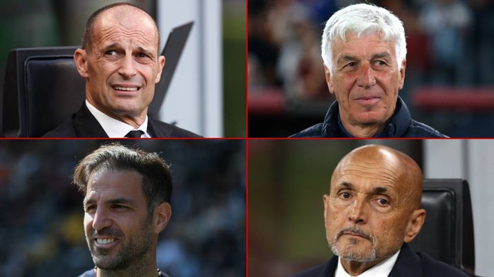 Serie A, Allegri, Gasperini, Fabregas e Spalletti