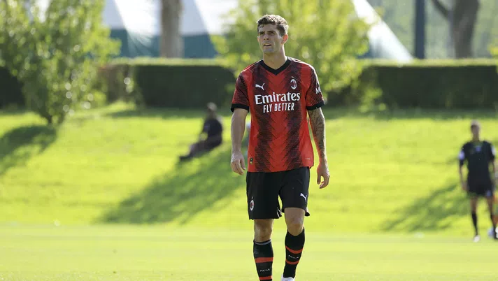 Christian Pulisic AC Milan amichevole Milan-Lumezzane 7-0 precampionato 2023-2024