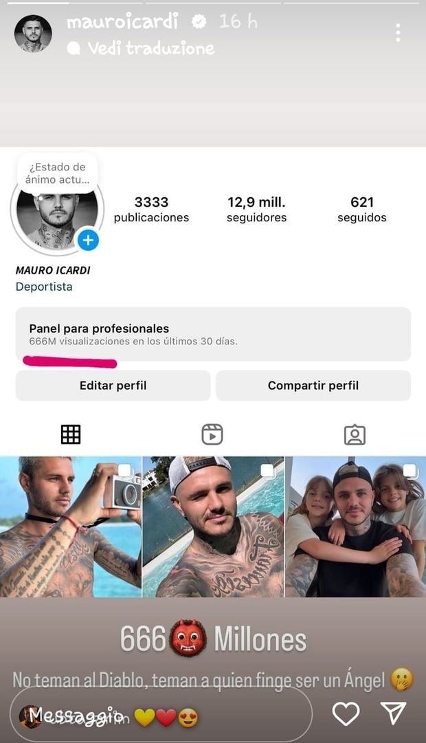 Icardi mostra il numero delle sue visualizzazioni: “Non temono il diavolo ma…”- immagine 3