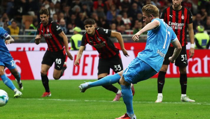 Napoli, De Bruyne si conferma rigorista senza Lukaku: spiazzato Maignan contro il Milan - immagine 1