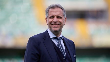 VERONA, ITALY - APRIL 04: Fabio Paratici of Fiorentina looks on prior to the Serie A match between Hellas Verona FC and ACF Fiorentina at Stadio Marcantonio Bentegodi on April 04, 2026 in Verona, Italy. (Photo by Emmanuele Ciancaglini/Getty Images)