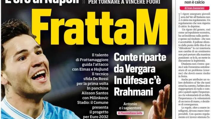 Prime pagine giornali sportivi oggi: il Napoli sui media- immagine 1