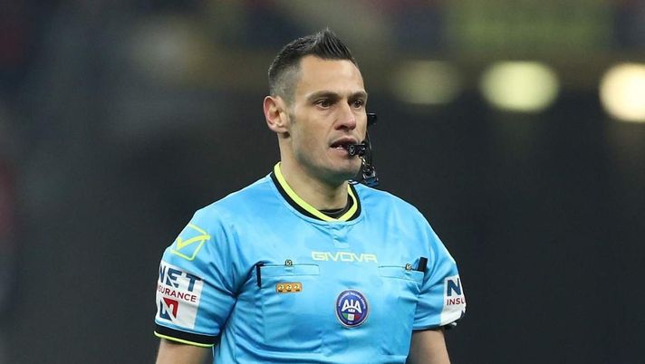 Maurizio Mariani, classe 1982, della Sezione A.I.A. di Aprilia (LT), sarà l'arbitro di Milan-Como (Serie A 2025-2026) | AC Milan News (Getty Images) Milan-Como, la moviola. Mariani da '4': manca un rosso a Saelemaekers