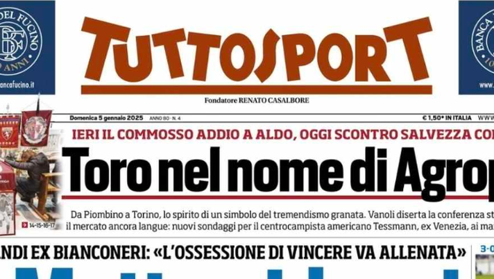 PRIMA PAGINA TUTTOSPORT OGGI: “Napoli da paura. Comanda Conte” - immagine 1
