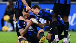 Assist Arnautovic, tutti ad esultare con lui: “Famiglia”. Dimarco: “Te lo meriti”