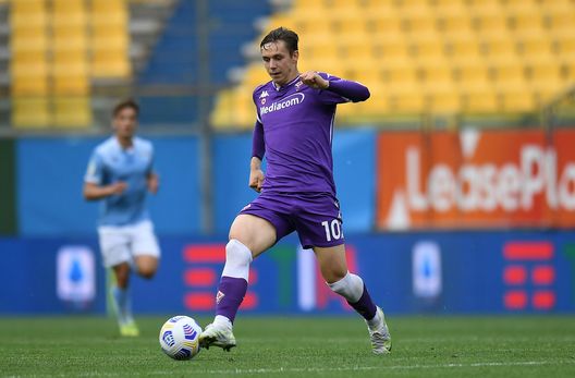 PARMA, ITALY - APRIL 28: Louis Munteanu of ACF Fiorentina in action during the Primavera TIM Cup Final match between ACF Fiorentina and SS Lazio at Ennio Tardini Stadium on April 28, 2021 in Parma, Italy. (Photo by Alessandro Sabattini/Getty Images) Munteanu, ufficiale il suo ritorno in prestito in patria agli ordini di Hagi- immagine 2