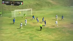 VIDEO / Destro dal limite e palla in rete: il gol di Topalovic in Slovenia-Italia U19