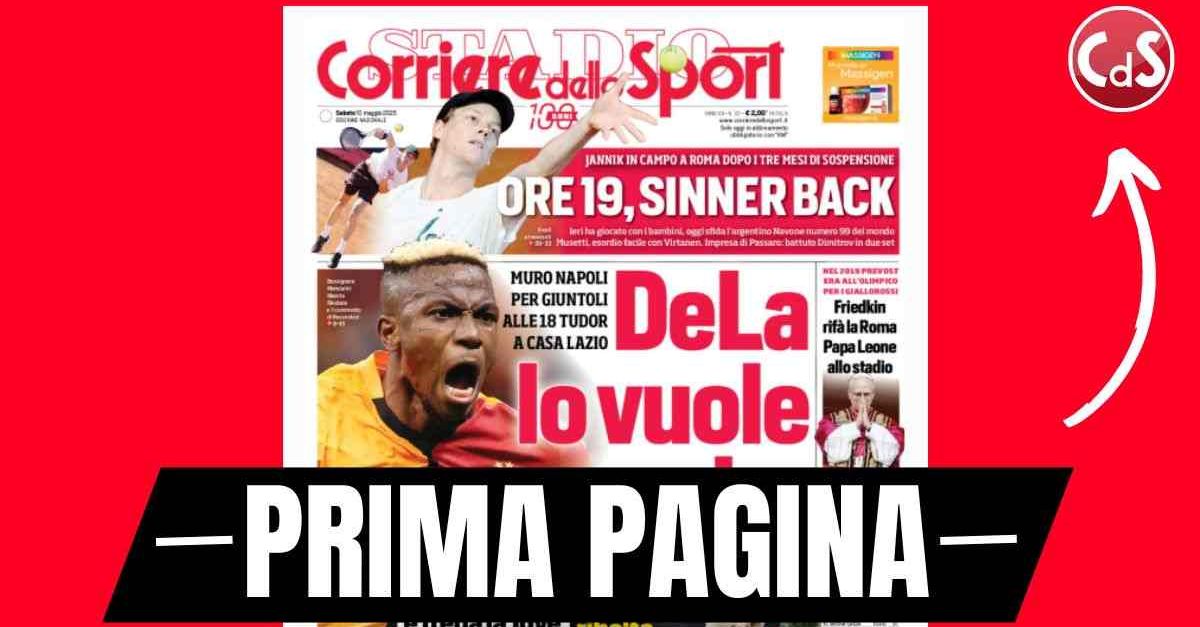 Prima pagina Corriere dello Sport: il Milan ribalta il Bologna Prima pagina Corriere dello Sport: il Milan ribalta il Bologna