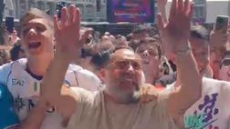 Presentazione Conte, tifosi napoletani rispondono allo striscione dei romanisti