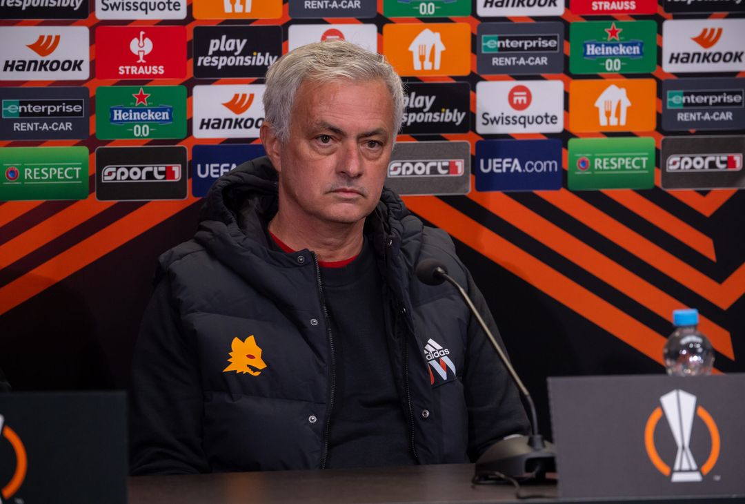 Slavia Praga-Roma, la conferenza stampa di Mourinho e Pagano – FOTOGALLERY- immagine 1