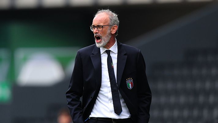 UDINE, ITALY - MARCH 27: Paolo Nicolato manager of Italy U19 gestures during the Elite Round U19 match between Italy and Czech Republic on March 27, 2018 in Udine, Italy.  (Photo by Gabriele Maltinti/Getty Images)  Francia-Italia, Nicolato: “Fatica a parlare della partita. Senza VAR? Incredibile” - immagine 1
