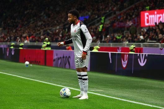 MILAN, ITALY - MARCH 21: Christopher Nkunku of AC Milan controls the ball during the Serie A match between AC Milan and Torino FC at Giuseppe Meazza Stadium on March 21, 2026 in Milan, Italy. (Photo by Giuseppe Cottini/AC Milan via Getty Images)