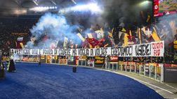 Roma-Napoli, la Sud carica i giallorossi citando Jovanotti: “Crediamoci insieme”