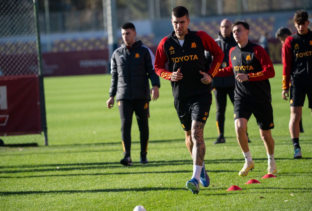 Trigoria, l’allenamento alla vigilia di Bologna-Roma – FOTO GALLERY - immagine 13