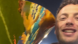 Rrahmani ha trovato un nuovo amico questa sera…la coppa dello scudetto