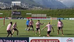 VIDEO Ritiro Palermo, esercitazioni tattiche per i rosanero a Livigno