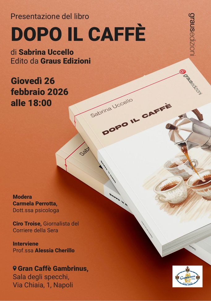 Il 26 febbraio al Gambrinus si presenta il libro “Dopo il caffè” di Sabrina Uccello- immagine 2