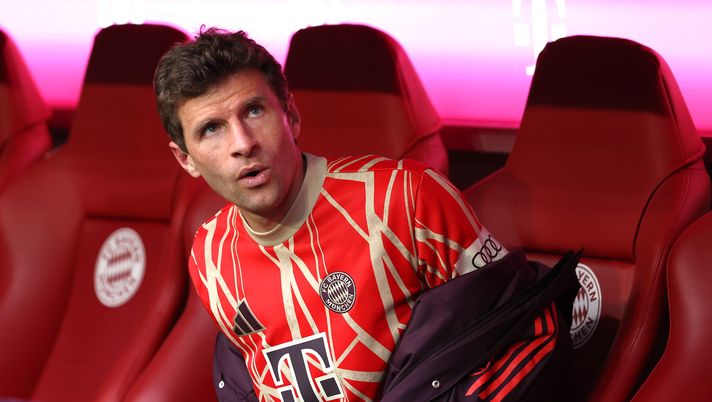 Thomas Müller 35 anni, calciatore del Bayern Monaco (Photo by Alexander Hassenstein/Getty Images) Muller