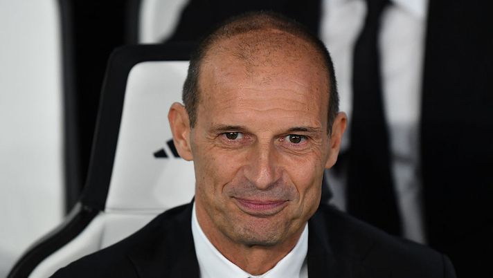 TURIN, ITALY - OCTOBER 05: AC Milan head coach Massimiliano Allegri looks on during the Serie A match between Juventus FC and AC Milan at Allianz Stadium on October 5, 2025 in Turin, Italy. (Photo by Valerio Pennicino/Getty Images) Allegri Sassuolo