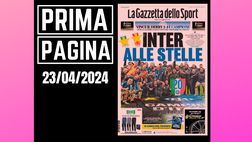 Prima pagina Gazzetta dello Sport: derby Milan-Inter alle stelle