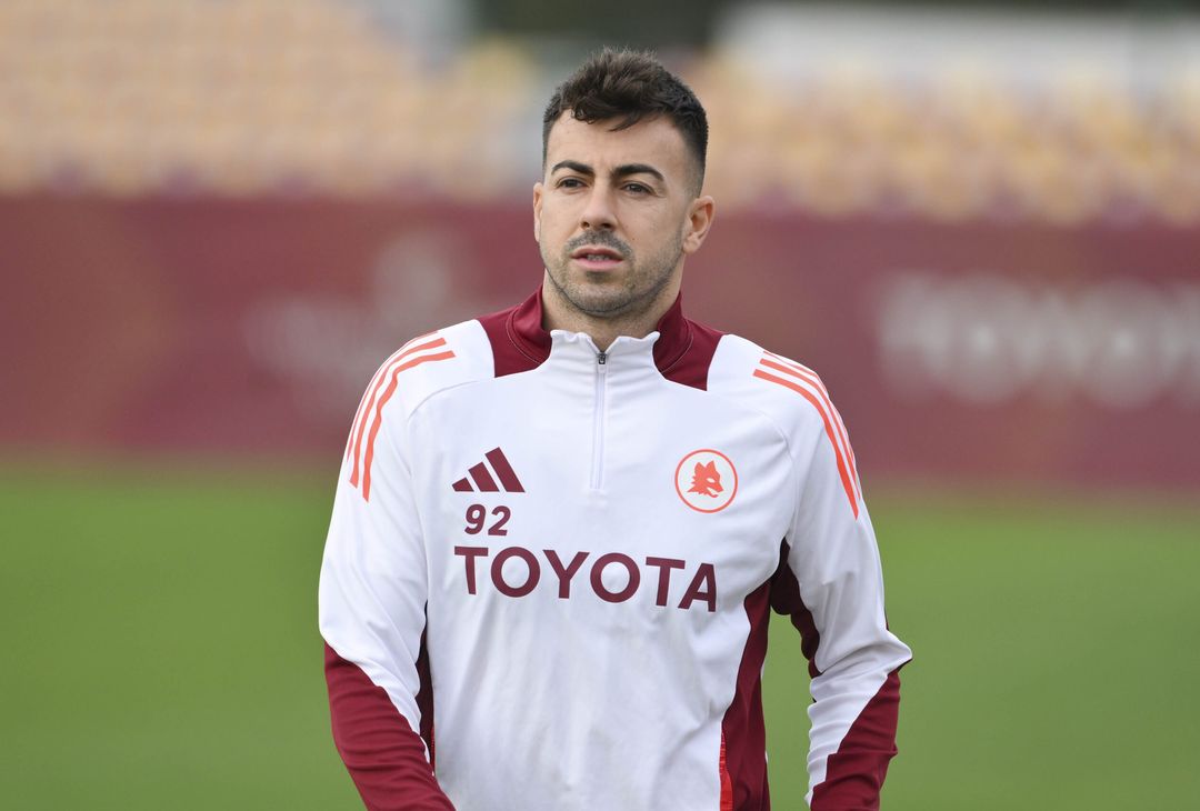 ROME, ITALY - JANUARY 13: AS Roma player Stephan El Shaarawy during training session at Centro Sportivo Fulvio Bernardini on January 13, 2025 in Rome, Italy. (Photo by Luciano Rossi/AS Roma via Getty Images) Trigoria, ripresa degli allenamenti dopo il pareggio di Bologna – FOTO GALLERY - immagine 8