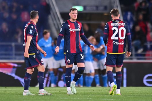 BOLOGNA, ITALIA - 7 APRILE: Sam Beukema reagisce al gol del Napoli. (Photo by Alessandro Sabattini/Getty Images) Bologna-Napoli, che rimpianti: un’altra prova di maturità a metà per gli azzurri- immagine 2