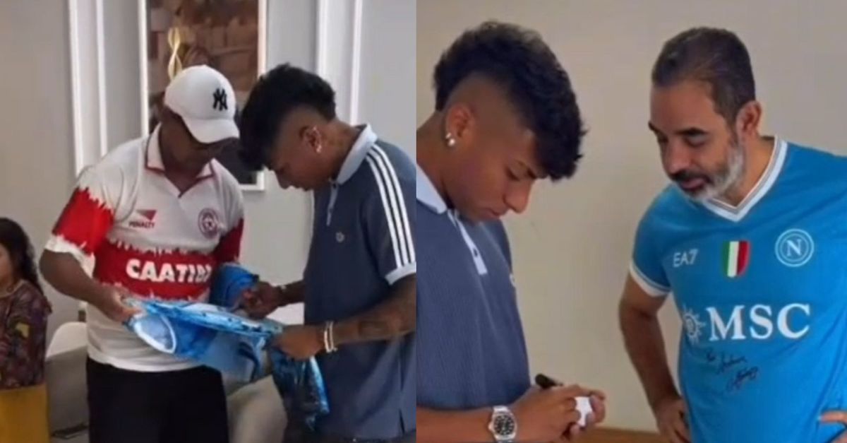 Napoli, Alisson Santos idolo in Brasile: autografi, magliett