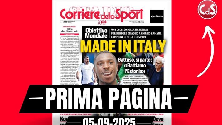Prima pagina Corriere dello Sport, Nkunku: 'Devo capire il Milan'
