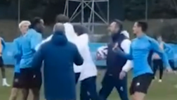 Olympique Marsiglia, De Zerbi sfiora la rissa con un giocatore | VIDEO