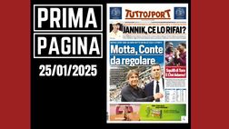 Prima pagina Tuttosport: tra Jannik Sinner e Serie A