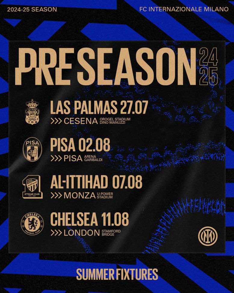Inter, raduno ad Appiano il 13 luglio. Las Palmas, Pisa, Al-Ittihad e Chelsea: le date- immagine 2