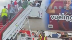 Partenza…da Clasico: tifosi del Real Madrid su un aereo del Barça in direzione Wembley