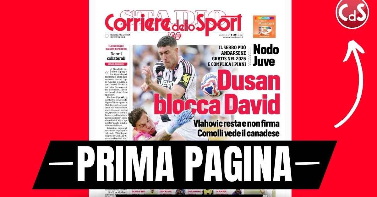 Prima pagina Corriere dello Sport: “Guirassy, il Milan gelato” Prima pagina Corriere dello Sport: “Guirassy, il Milan gelato”