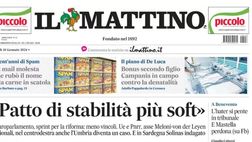 LA PRIMA PAGINA IL MATTINO: “Napoli, c’è la Supercoppa per la svolta”