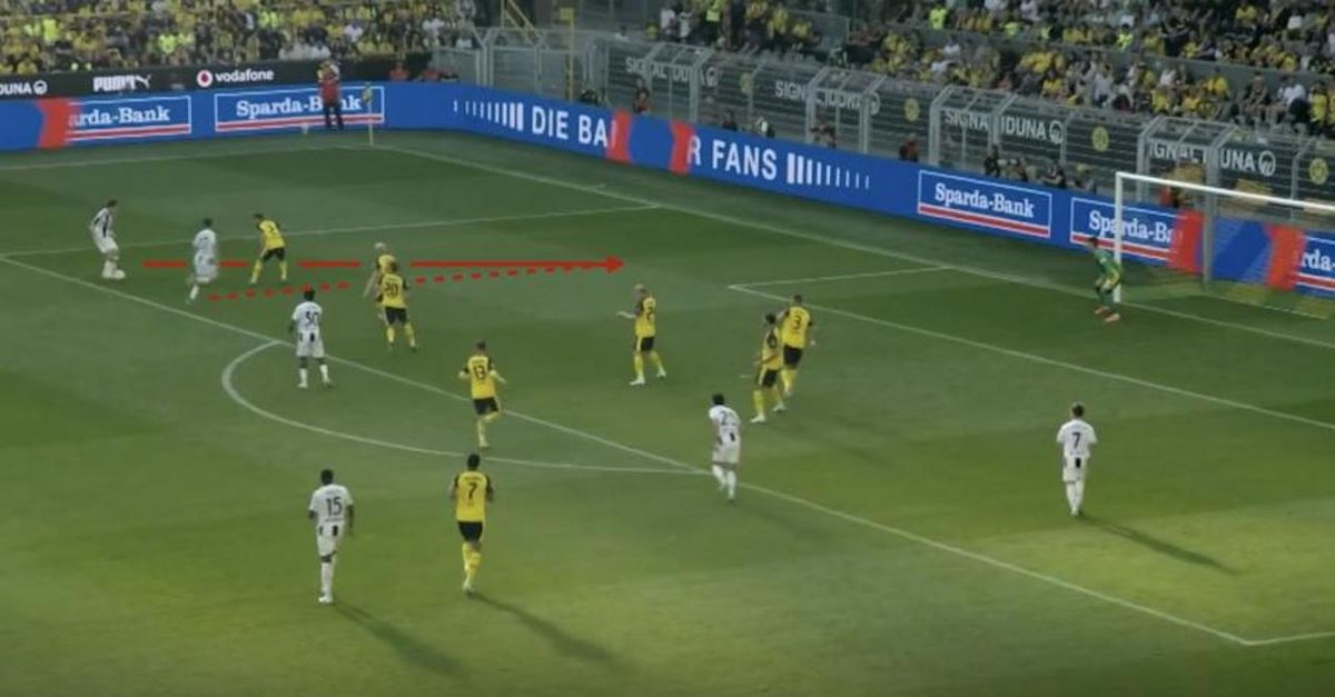 amichevole borussia dortmund juventus 1 2 stupendo gol di cambiaso video