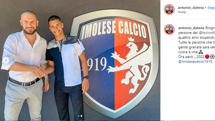 UFFICIALE – D’Alena all’Imolese: “La gente granata sarà nel mio cuore a vita” UFFICIALE – D’Alena all’Imolese: “La gente granata sarà nel mio cuore a vita” - immagine 1