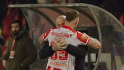 La Stella Rossa vince il derby, segna anche Arnautovic. Dedica a Mihajlovic