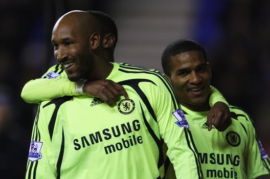 WIGAN, REGNO UNITO - 26 GENNAIO: Nicolas Anelka del Chelsea (Photo by Clive Mason/Getty Images)