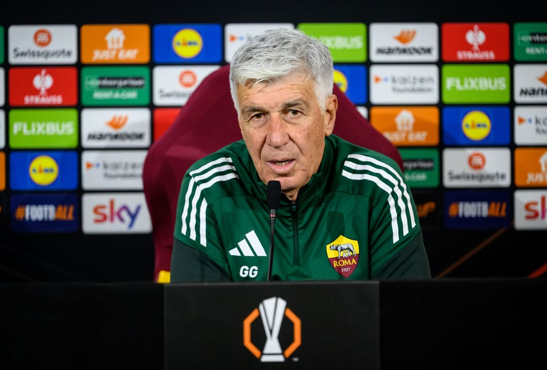 Roma-Midtjylland, la conferenza stampa di Gasperini e Cristante – FOTO GALLERY - immagine 22