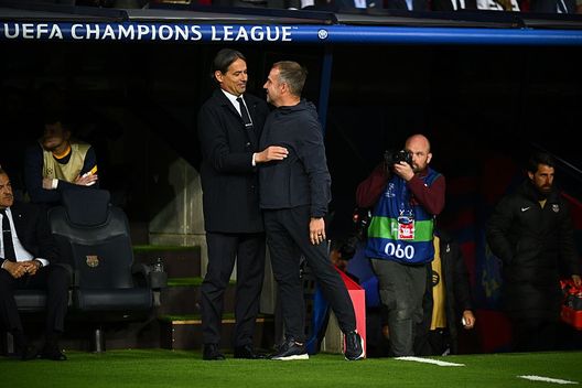 Inzaghi e Flick prima della sfida della semifinale di andata di Champions League @ Getty Images Inter, Inzaghi: “Due prestazioni mostruose. Col cuore abbiamo superato ogni ostacolo”- immagine 2